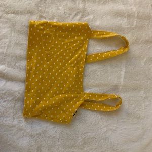 Yellow crop top
